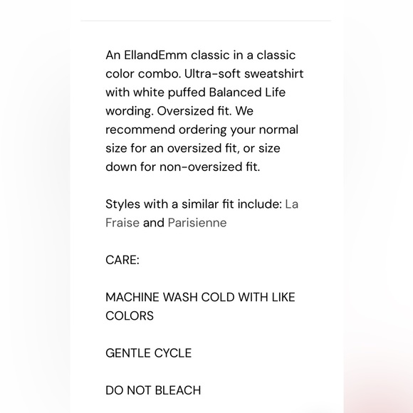 Balanced life sweatshirt from EllandEmm - Picture 6 of 6